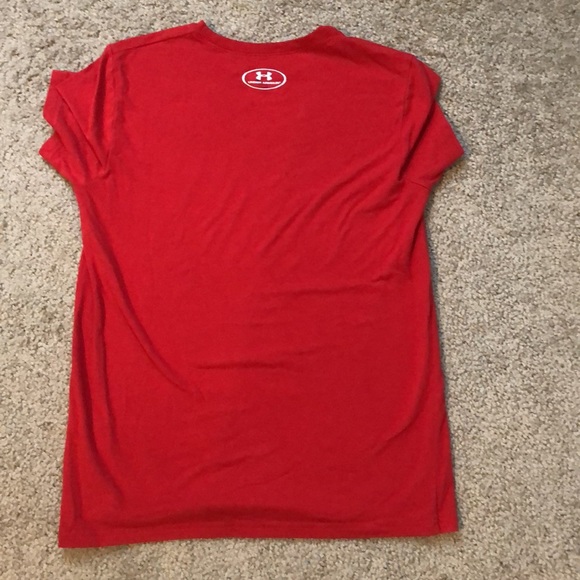 Under Armour Boys Red Baseball Graphic Shirt – Youth Large - Picture 7 of 10